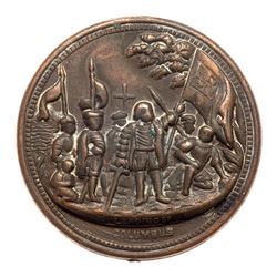 Two (1880-90's) Columbia Exposition Medal - G.Washington/Lord's Prayer Medal. Baker-651, Eglit-255, 