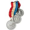 Image 2 : Three Commemorative Medals with Ribbons. Extra-Fine & About Uncirculated.