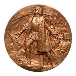 1892 Official Columbian Exposition Award Medal - Hoffman, Ahlers & Co. Eglit-90, Bronze. Brilliant U