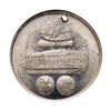 Image 2 : 1893 Columbian Exposition - Columbus & Isabella Medal, Eglit-39, Aluminum. NGC MS64