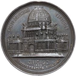 1893 Columbian Exposition - Administration Building/J. Friedman & Co. Medal. Obverse of Eglit-28