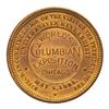 Image 2 : Two Medals - 1893 Columbian Expo, U.S. Mint Grover Cleveland, Eglit-1, brass and Machinery Hall, Egl