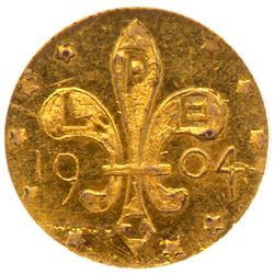 1904 Louisiana Purchase Exposition Gold 25-cent. H-61-310. NGC MS63