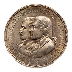 1904 Louisiana Purchase Exposition Official Souvenir Medal. HK-299, Silver. NGC MS62