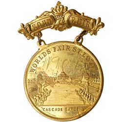 Two 1904 St. Louis World's Fair - Cascade Garden Medals. HK-315 & HK-317