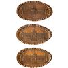 Image 1 : Three 1904 St. Louis World's Fair - U.S. Government Building on Elongated Indian Head Cent. SLWF-19,