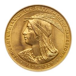 1907 Jamestown Tercentennial Official Medal. HK-347, Bronze. ICG MS63