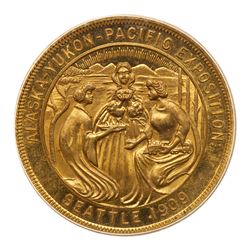 1909. Two Alaska-Yukon Exposition Medals