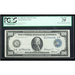 1914, $100 Federal Reserve Note