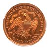 Image 2 : 1867 Pattern Quarter Dollar. Copper, reeded edge. PCGS PF65