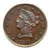 Image 1 : 1871 Pattern Eagle. Copper, reeded edge. PCGS PF67