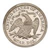 Image 2 : 1875 Pattern Quarter Dollar. Aluminum, reeded edge. PCGS PF63