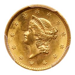 1852 $1 Gold Liberty. PCGS MS64