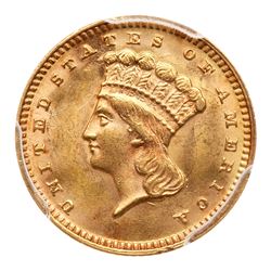 1874 $1 Gold Indian