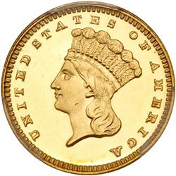 1888 $1 Gold Indian. PCGS PF65