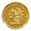 Image 1 : 1849-C $2.50 Liberty. NGC MS60