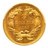 Image 2 : 1868 $3 Gold. PCGS MS64