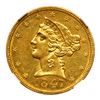 Image 1 : 1847-C $5 Liberty. NGC MS62
