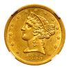 Image 1 : 1855-O $5 Liberty. NGC MS61