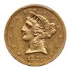 Image 1 : 1877-S $5 Liberty. PCGS MS60