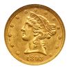 Image 1 : 1893-O $5 Liberty. NGC MS62