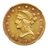 Image 1 : 1839 $10 Liberty. Large letters. NGC AU55