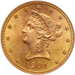 1901-S $10 Liberty. PCGS MS64