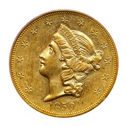 1850-O $20 Liberty. PCGS AU58