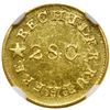 Image 1 : Christopher Bechtler, ONE DOLLAR CAROLINA, 28 gr., N reversed. NGC MS63