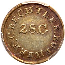 Christopher Bechtler, ONE DOLLAR N. CAROLINA, 28 gr. high, no star. PCGS AU58
