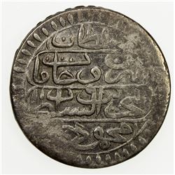 TUNIS: Mahmud I, 1730-1754, AR ¼ piastre, Tunis, AH1150, KM-42, VF.