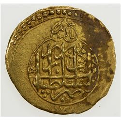 ZAND: Karim Khan, 1753-1779, AR 1/4 mohur (2.73g), Tabriz, AH1191. VF-EF