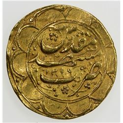 QAJAR: Muhammad Shah, 1837-1848, AV toman (3.38g), Mashhad, AH1255. VF