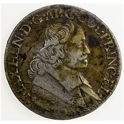 BELGIUM: LIEGE: Maximilian Henry, of Bavaria, 1650-1688, AR patagon, 1679. F
