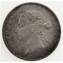 BRITISH HONDURAS: Victoria, 1837-1901, AR 50 cents, 1896. EF