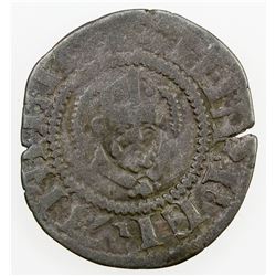 ITALY: FERRARA: Leonello, 1441-1450, AR quattrino. F