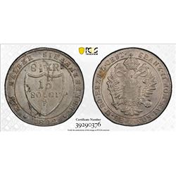 ITALY: GORIZIA: Francesco II, 1792-1806, 15 soldi (8 1/2 kreuzer), 1802-A. PCGS MS62