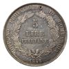 Image 2 : ITALY: LOMBARDY: Provisional Government, AR 5 lire, 1848-M. AU