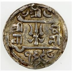 NEPAL: Pratap Simha, 1775-1777, AR 1/4 mohar (suki), SE1698 (1776). EF