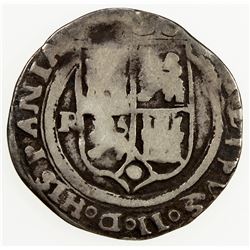 PERU: Philip II, 1556-1598, AR real (3.22g), Lima. VG-F