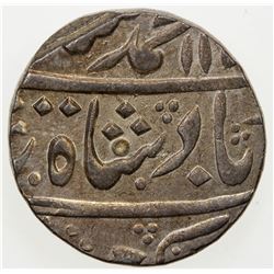 MUGHAL: Muhammad Shah, 1719-1748, AR rupee (11.38g), Muhammadabad Banaras, year 25. AU