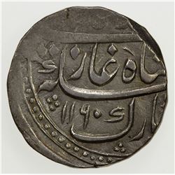 MUGHAL: Muhammad Shah, 1719-1748, AR rupee (11.38g), Kashmir, AH1160 year 30, adjustment mark, EF