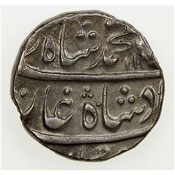 MUGHAL: Muhammad Shah, 1719-1748, AR rupee (11.47g), Sironj, AH114x year 13. EF