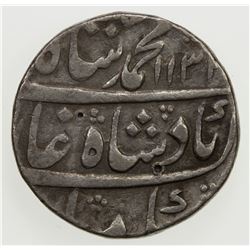 MUGHAL: Muhammad Shah, 1719-1748, AR rupee (11.35g), Lahore, AH1132 year 2. VF
