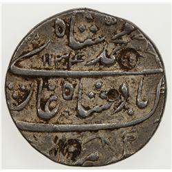MUGHAL: Muhammad Shah, 1719-1748, AR rupee (11.54g), Machhlipattan, AH1134 year 3. VF