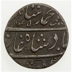 MUGHAL: Muhammad Shah, 1719-1748, AR rupee (11.36g), Machhlipattan, AH1145 year 15. VF