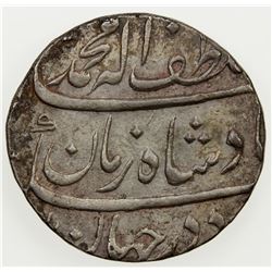 MUGHAL: Muhammad Shah, 1719-1748, AR rupee (11.54g), Surat, year one. AU