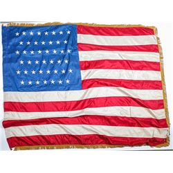 [Spanish American War] U.S. Silk Regimental Battle Flag With 45 Stars