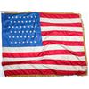 Image 1 : [Spanish American War] U.S. Silk Regimental Battle Flag With 45 Stars