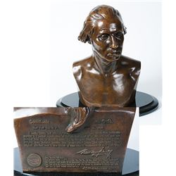 [Washington, George] Bronze Bust - Identical Copy of Houdon Bust at Mount Vernon